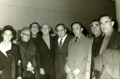 Avigdor Stematsky, ?, Gabriel Talpir, Haim Gamzu, Arie Lubin, Yehezkiel Streichman and the Hackman's Family